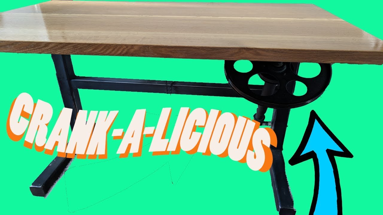 Adjustable Height Desk | Hand Crank Drafting Table DIY
