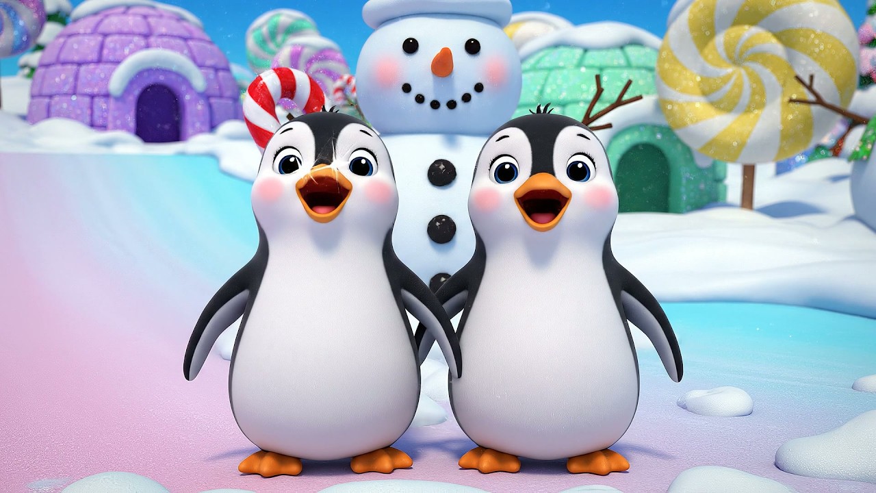 El Bebé Pingüino dice Waddle Waddle Woo | Canciones de Animales del Ártico y la Antártida