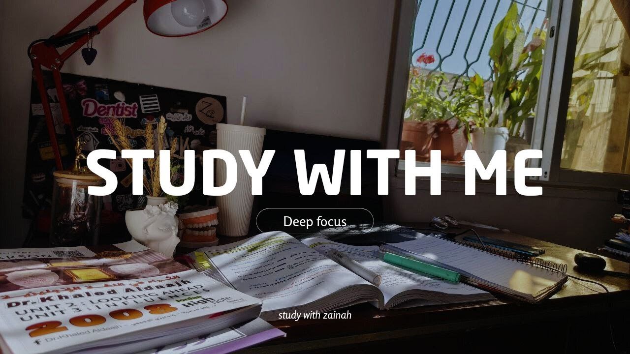 🔴 ادرس معي: سهرة دراسية ليلية هادئة 🕯️ | Study With Me Live (Pomodoro 120/10)