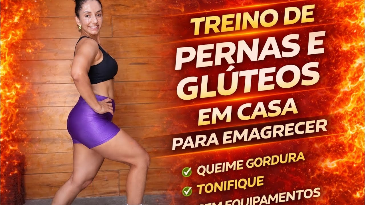 Treino de Pernas e Glúteos em casa para emagrecer 