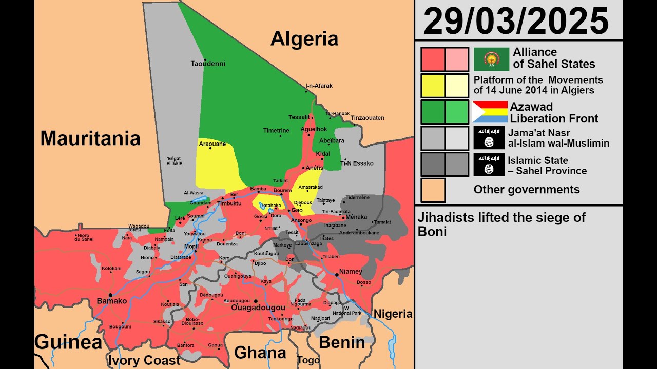 Mali War and spillovers: 2012 – 2025