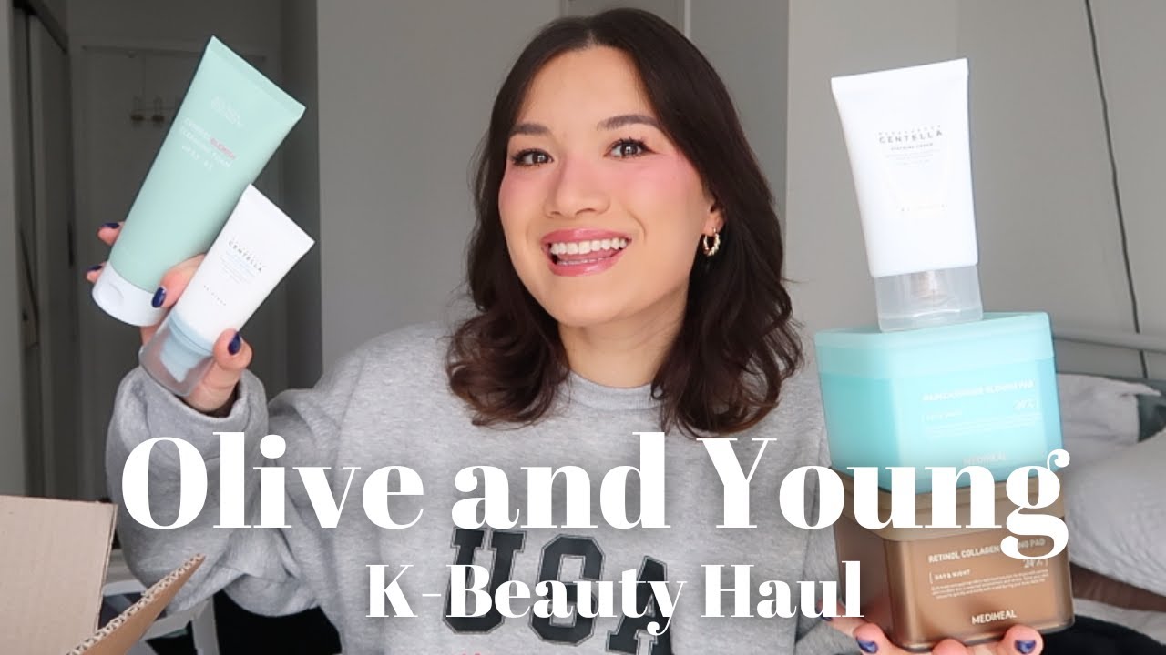 TRYING OUT NEW K-BEAUTY | OLIVE & YOUNG K-BEAUTY HAUL | (mediheal pads, skin1004 sun serum, & more)🤍
