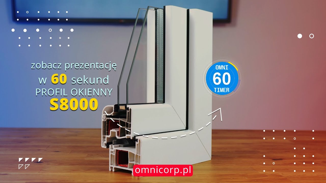 Profil Okienny PCV S8000 Gealan - omnicorp.pl