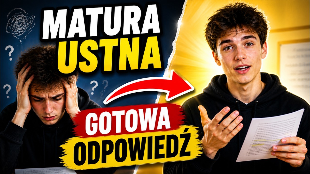 Matura ustna z polskiego &ndash; gotowa odpowiedź krok po kroku (schemat, kt&oacute;ry działa)