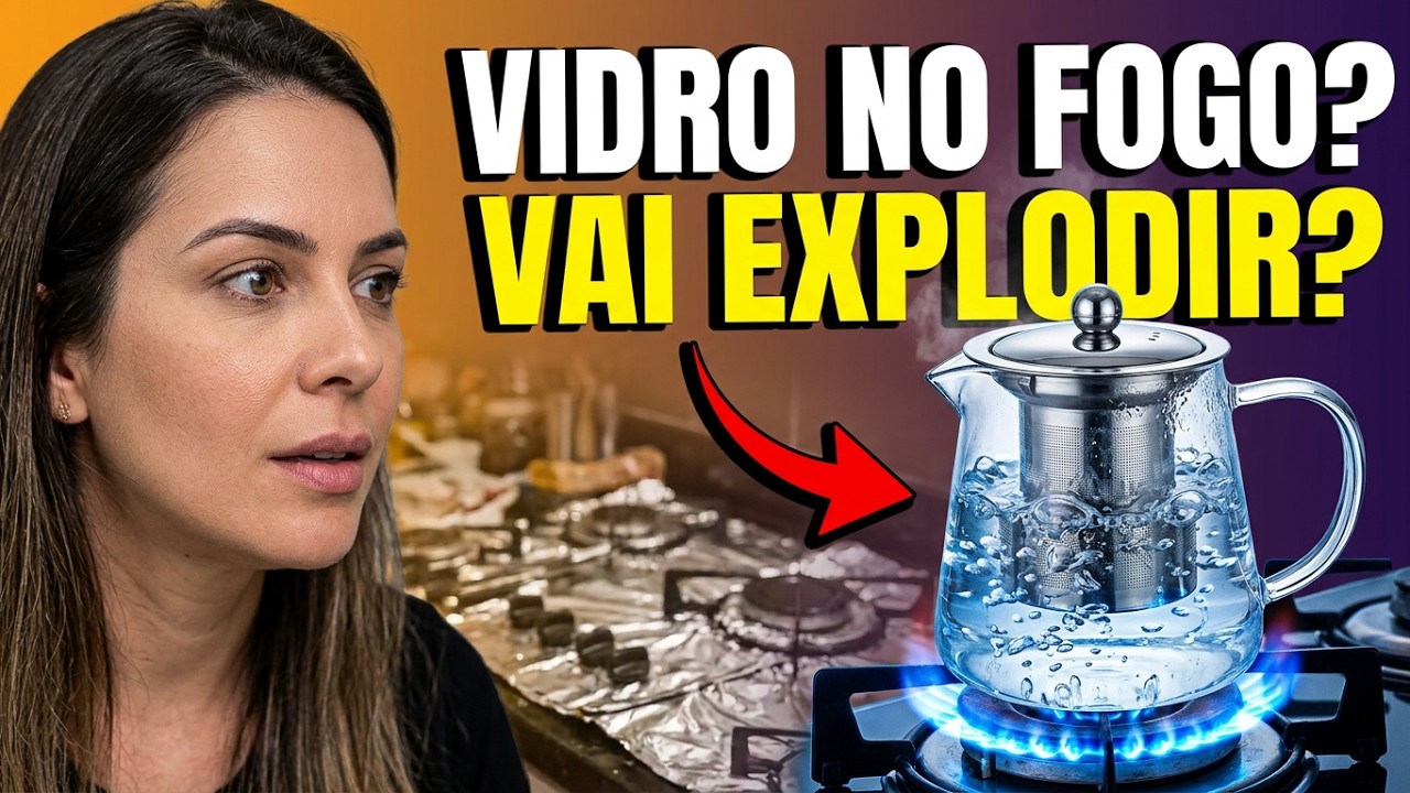 TESTANDO A CHALEIRA DE VIDRO BOROSSILICATO