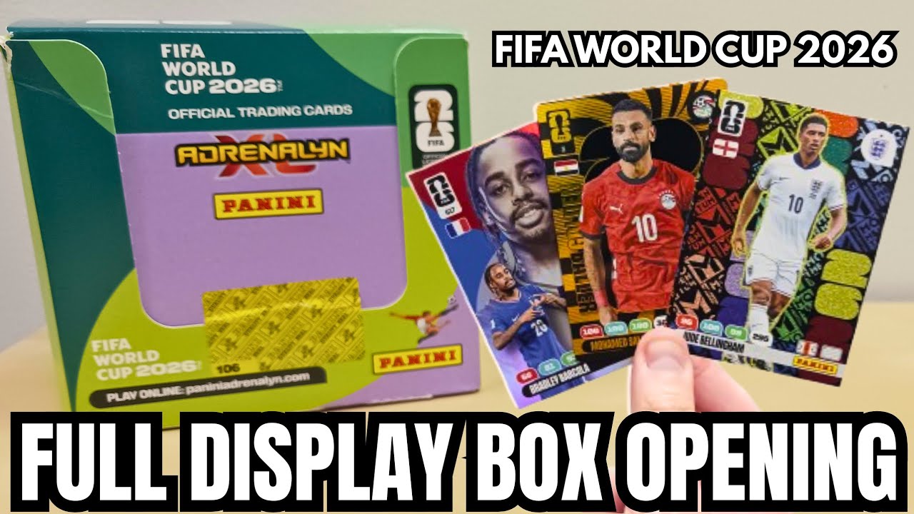 RARE MOMENTUM CARD HIT | FULL FIFA WORLD CUP 2026 ADRENALYN XL BOOSTER BOX OPENING!!