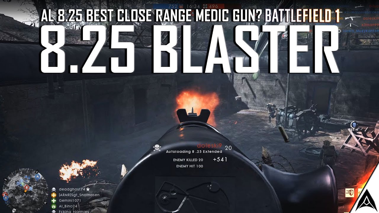 Autoloading 8.25 - Best Close range medic gun in Battlefield 1