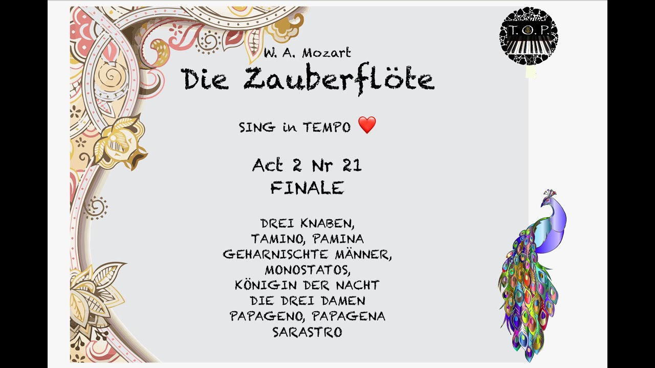 Zauberflöte | Act 2 Nr 21 FINALE | TEMPO version | Opera Study Accompaniment | The Opera Pianist