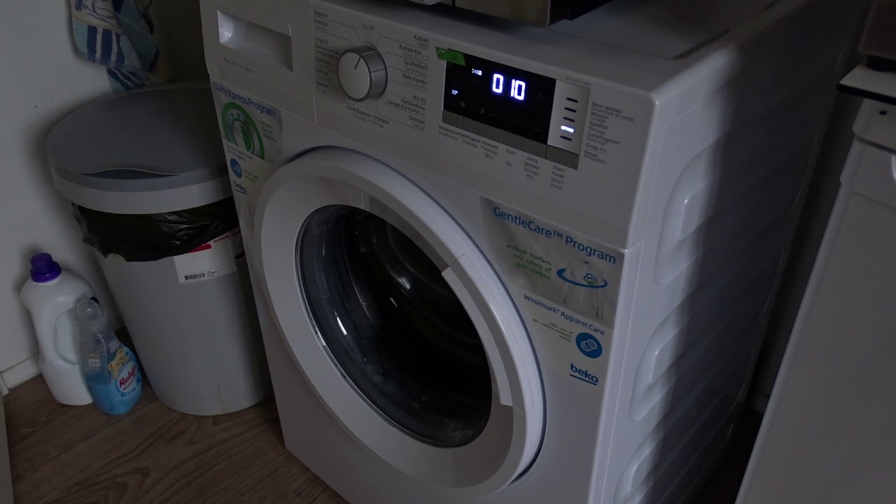 Washing machine 8kg Beko WTV 8712 XW Review Last minutes operation Full HD 1080p