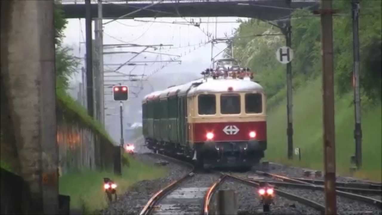 Bahnhof Kloten Extrazug mit Re 4/4 I