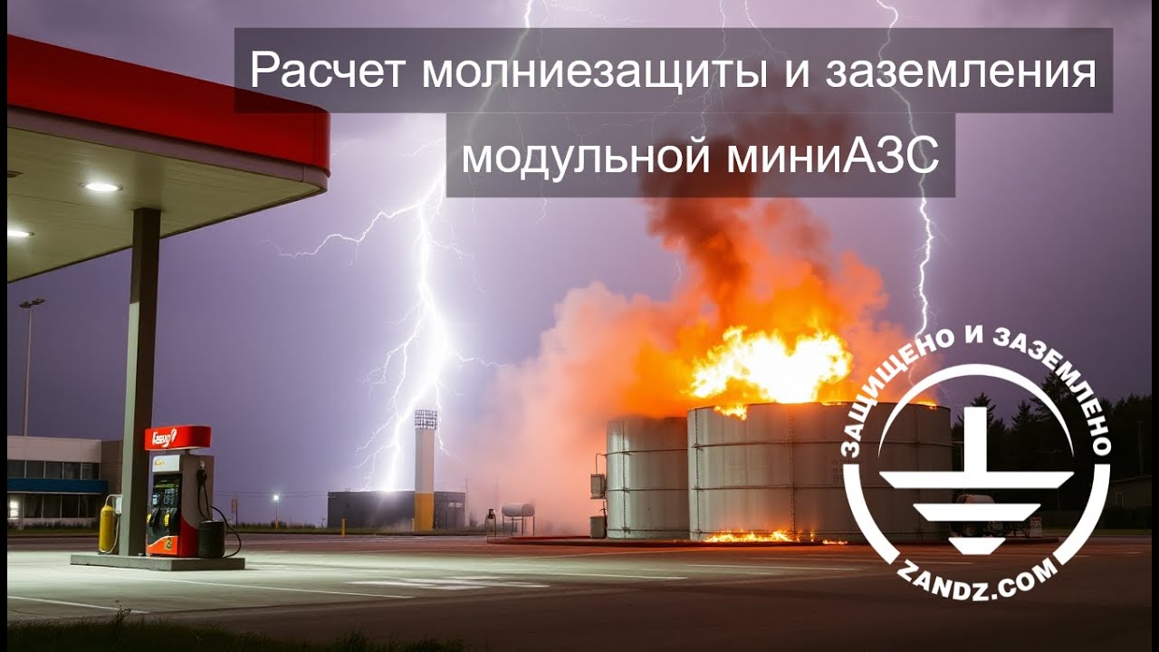 Онлайн расчет молниезащиты и заземления Модульной МиниАЗС