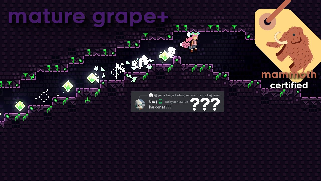 Mature Grape+ clear but you may be wondering why it is mature and not immature this is because