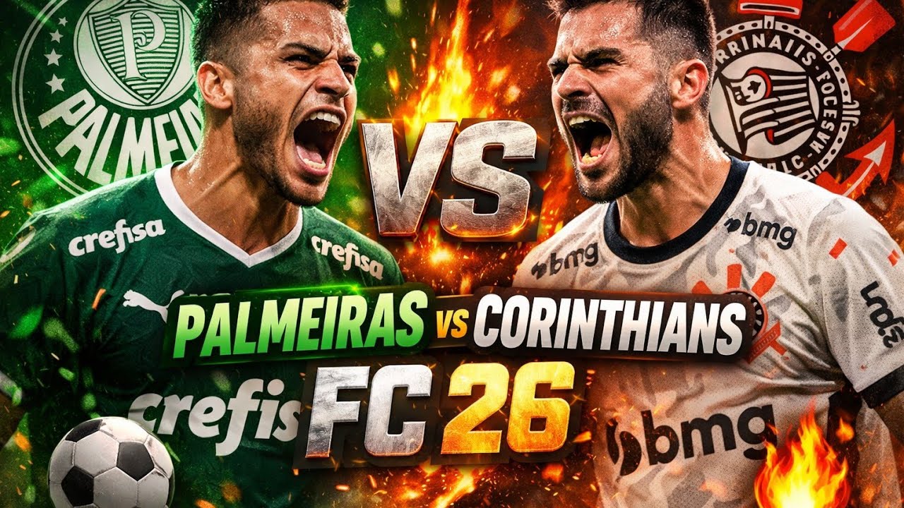 PALMEIRAS x CORINTHIANS NO FC 26! CLÁSSICO PEGANDO FOGO! / PS5 4K HDR /