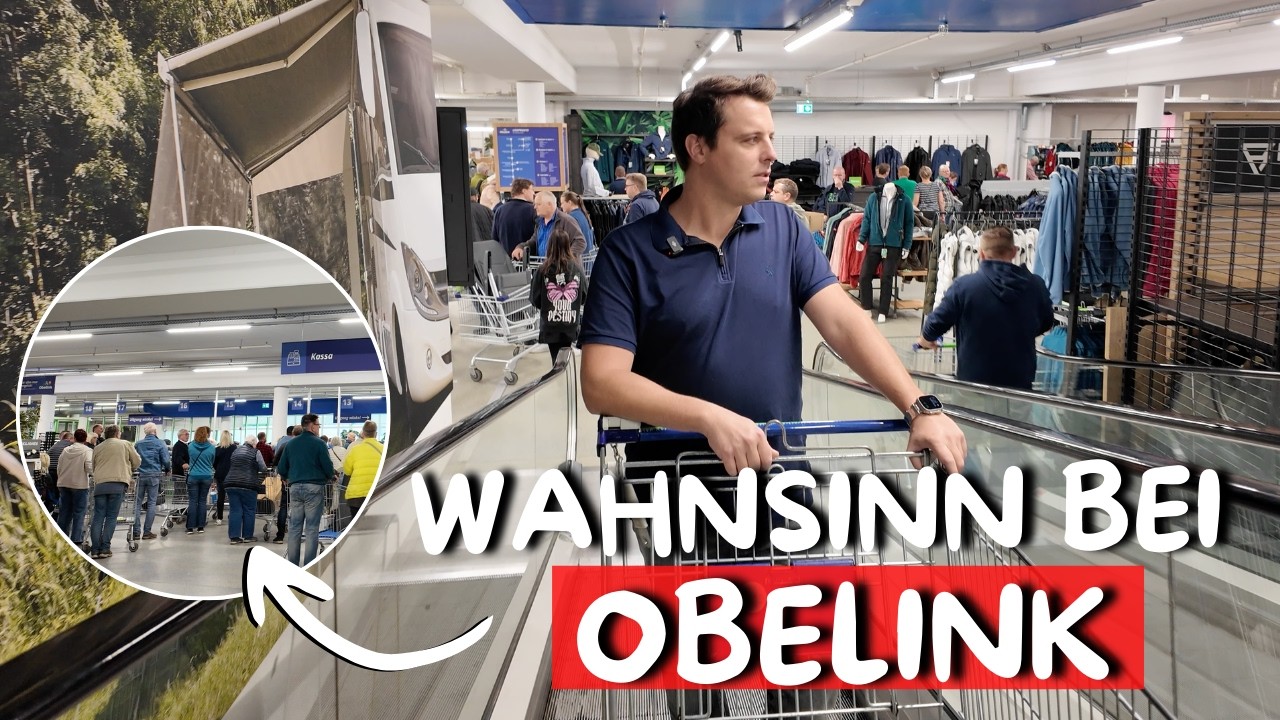 Am FEIERTAG zu OBELINK - Absoluter WAHNSINN 🤯 Shoppingtour im größten Campingshop