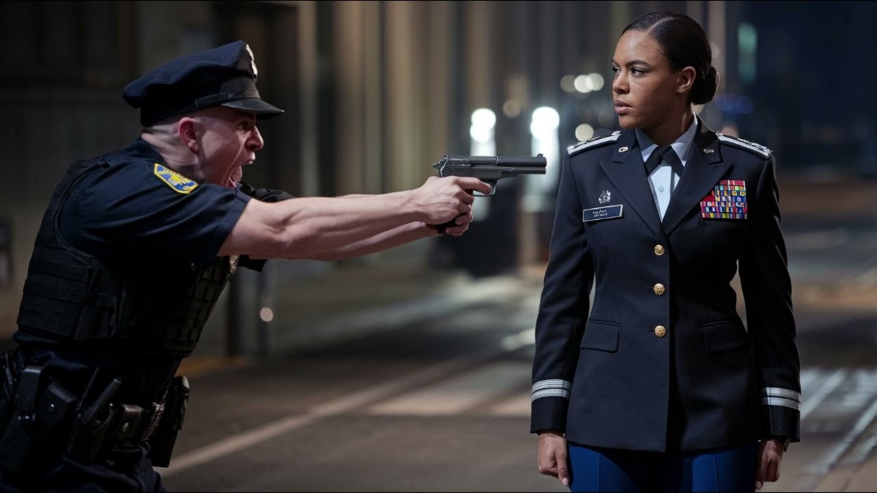 Un policier raciste pointe son arme sur une femme officier supérieur de l'armée et perd instantan...