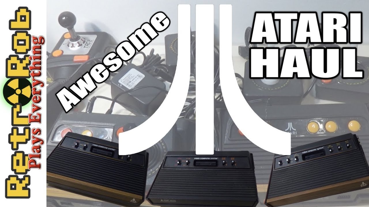 Atari 2600 Retro Console, Games and Accessories Auction Haul. Big box o' stuff!