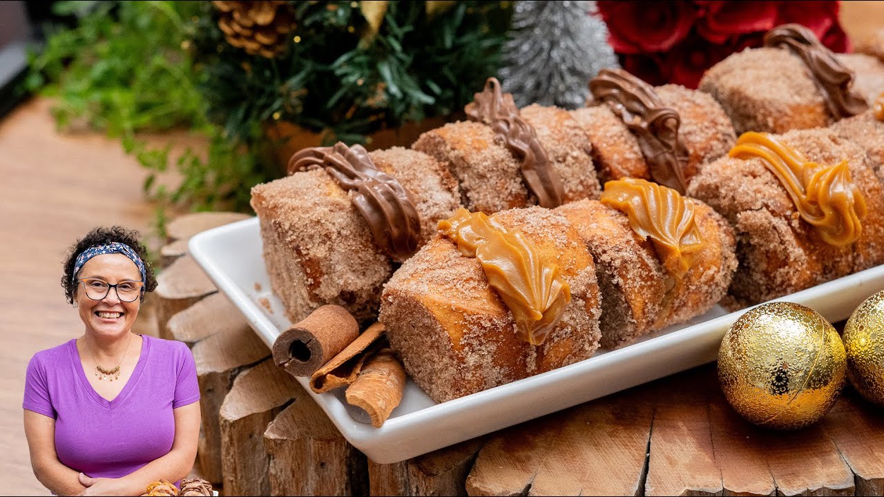 Como fazer RABANADA RECHEADA com NUTELLA e DOCE DE LEITE 😋😋😋