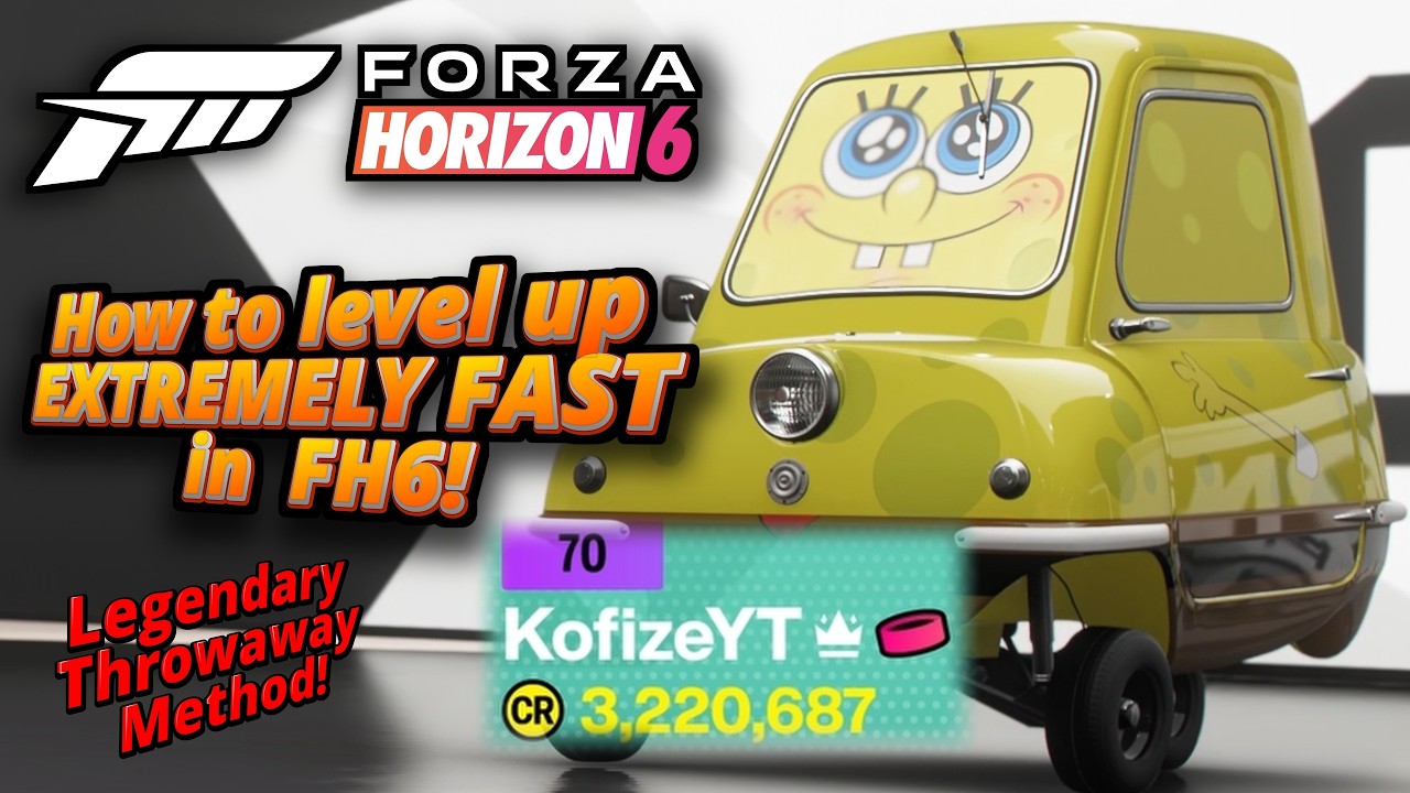 How to level up EXTREMELY FAST and get MONEY in Forza Horizon 6!