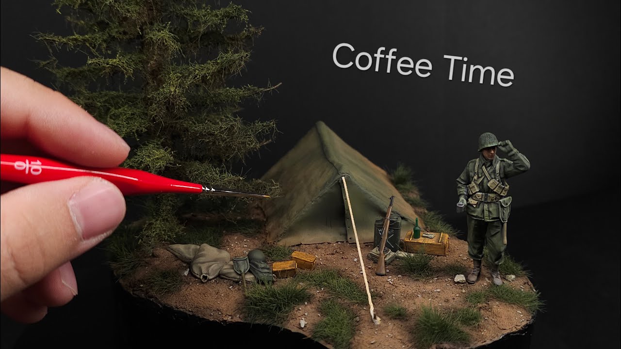 1945 WW2 Diorama 1/35 - ''Coffee Time''