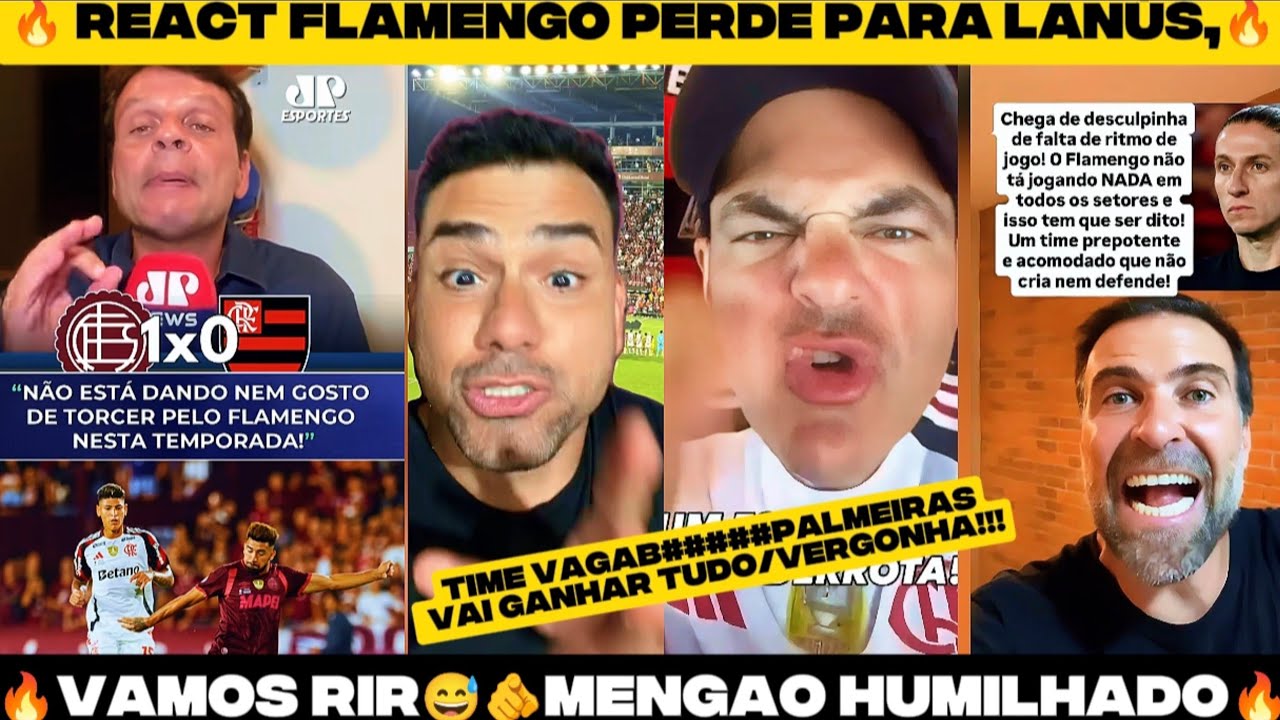 🔥 REACT: FLAMENGO 0 X 1 LANÚS KKKKKKKKKKKKKKKKKKKKKK