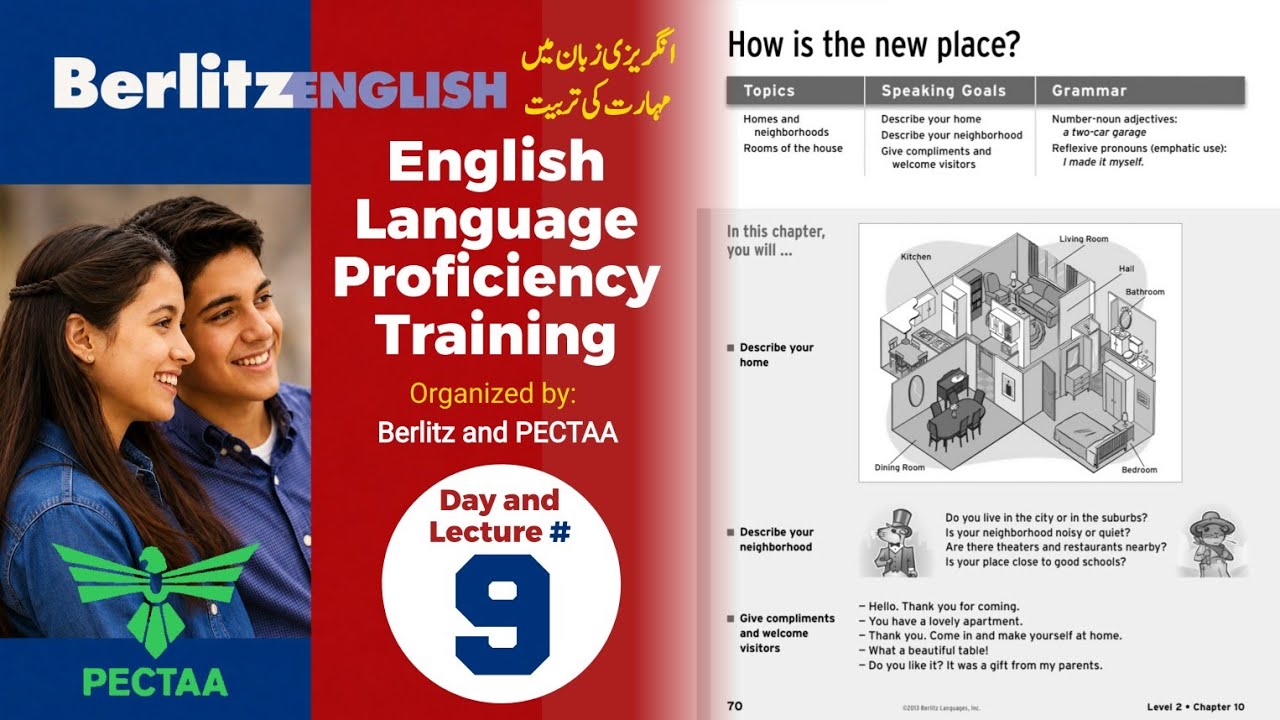 English Language Proficiency Training | Berlitz and PECTAA | Day 9 Lecture Complete