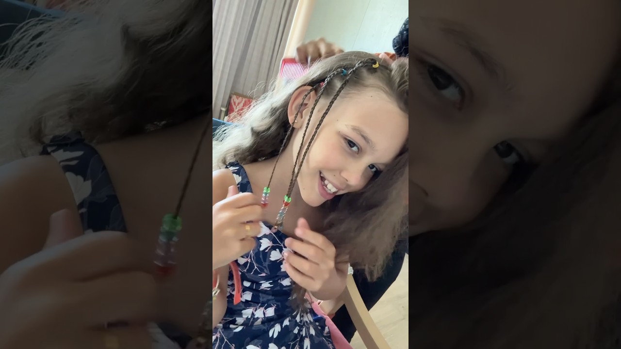 My daughter&rsquo;s got their hair braided in the Caribbean ☀️🇧🇧￼ #shorts #jonathanjoly #hair ￼