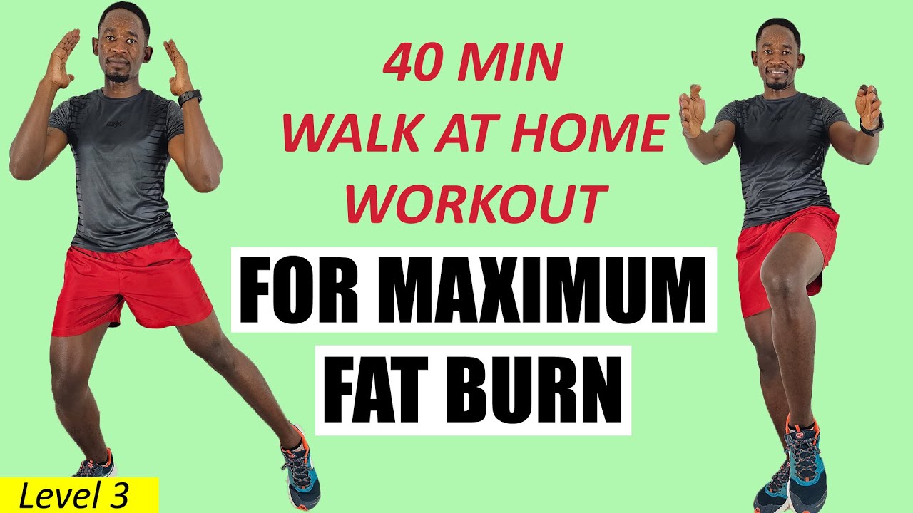 🔥40 Min Walk at Home Workout for MAXIMUM FAT BURN - Burn 350 Calories🔥