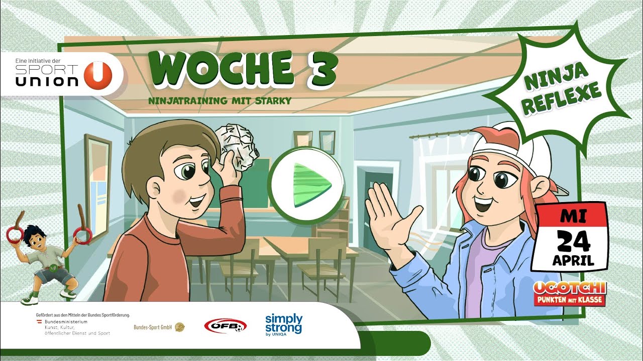 Woche 3 Mittwoch / Ninja Reflexe / UGOTCHI - Punkten mit Klasse 2024