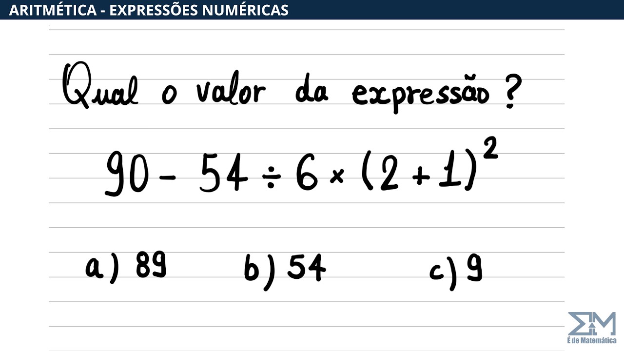 ESSA EXPRESSÃO SIMPLES ESTÁ FAZENDO MUITA GENTE ERRAR! EXPRESSÃO NUMÉRICA (PEMDAS)