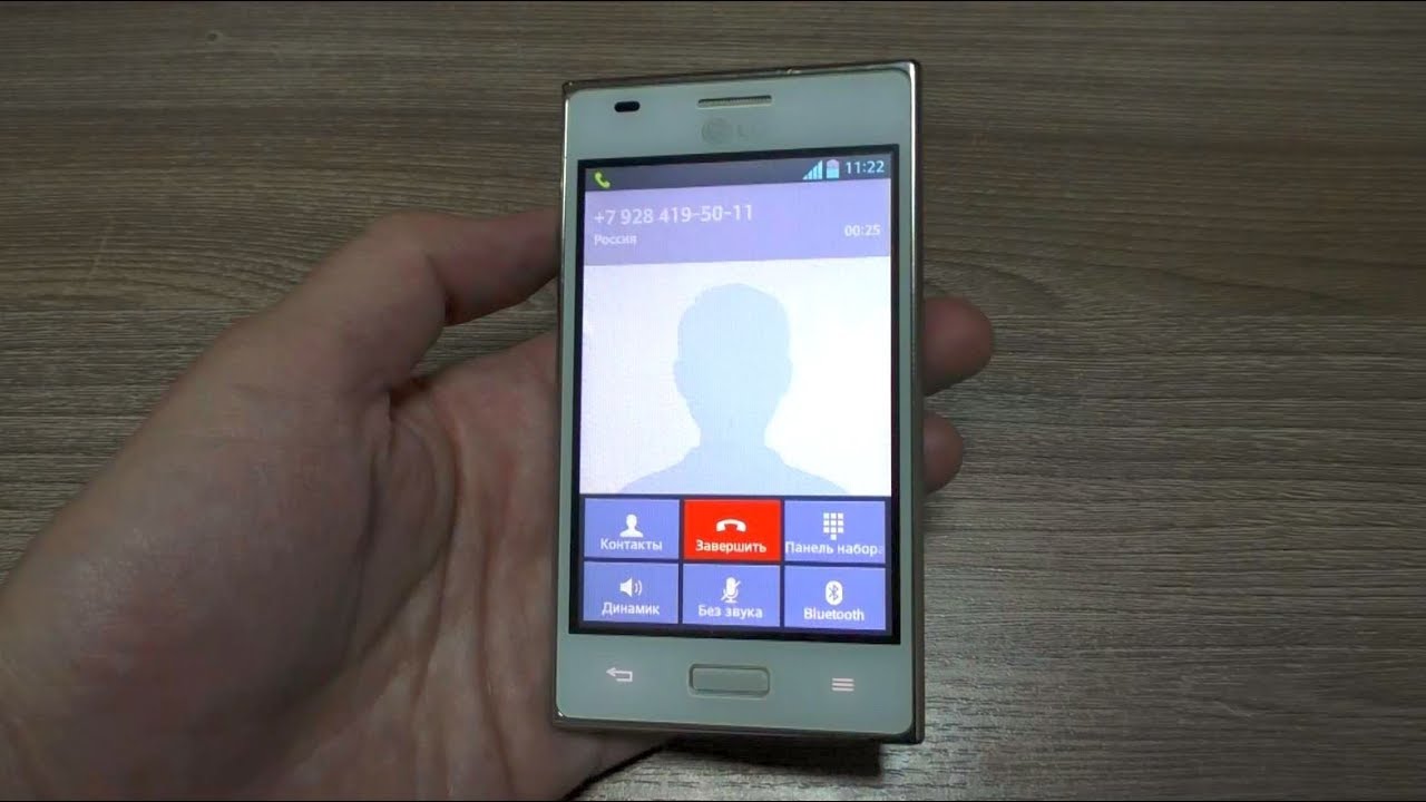 LG Optimus L5 E612 incoming call