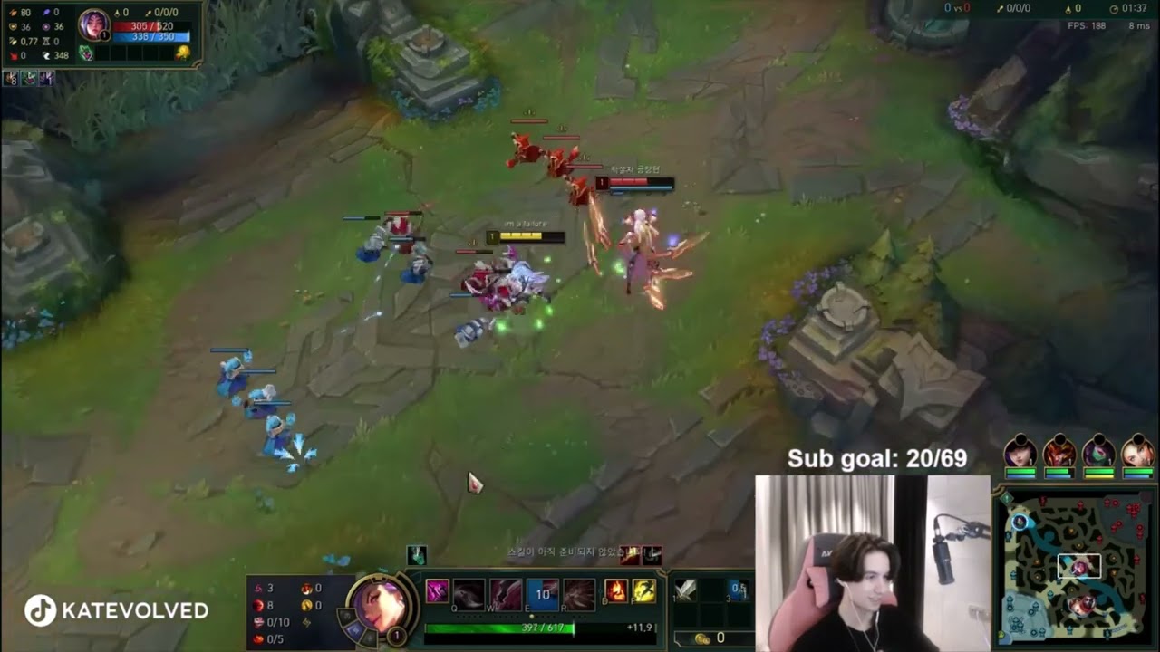 Katevolved solo kills Irelia with hail of blades. (new meta???)