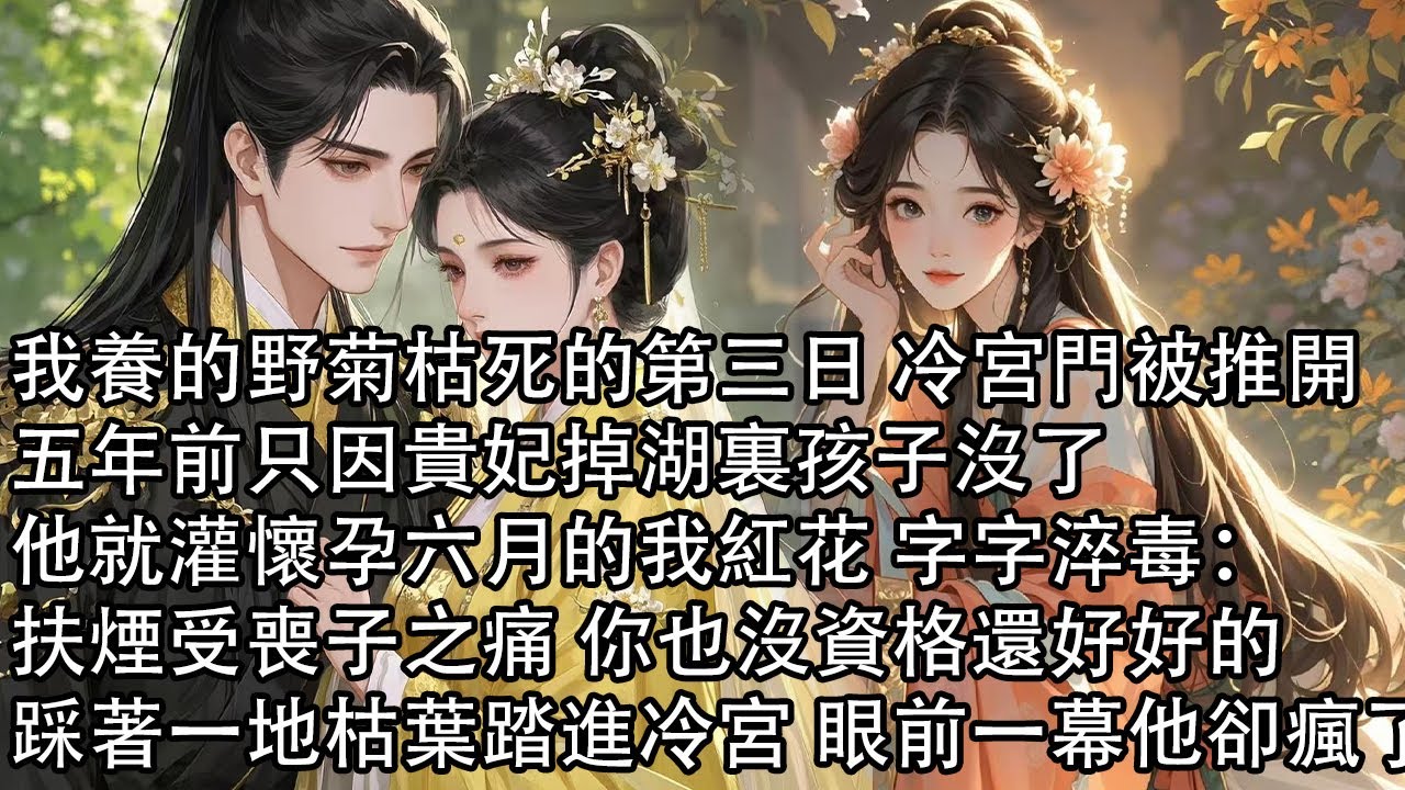 【一口氣看完】我養的野菊枯死的第三日 冷宮門被推開，五年前只因貴妃掉湖裏孩子沒了，他就灌懷孕六月的我紅花 字字淬毒：扶煙受喪子之痛 你也沒資格還好好的，踩著一地枯葉踏進冷宮 眼前一幕他卻瘋了
