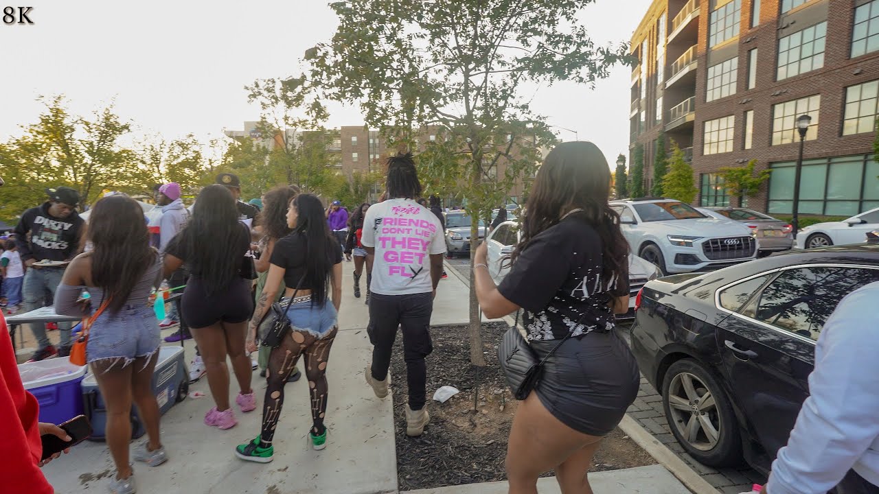 Atlanta Georgia Nightlife - Georgia State University - Walking Tour 4k