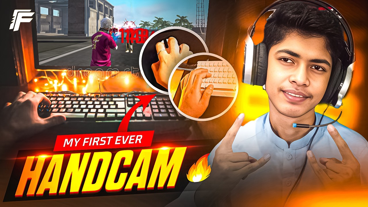 My First Handcam Gameplay 😱| Insane Headshots and Reflexes | Free Fire