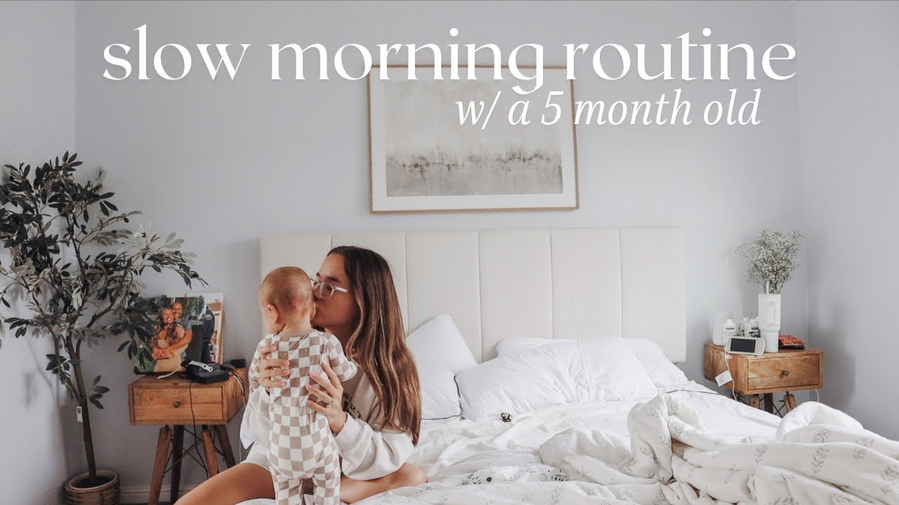 моя *медленная* утренняя рутина с 5-месячным ребенком