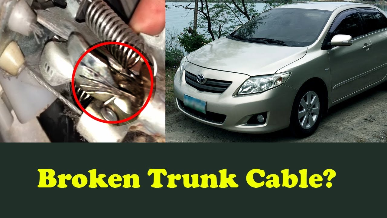 Easy DIY Trunk Cable Replacement for Toyota Corolla Altis 2008-2013