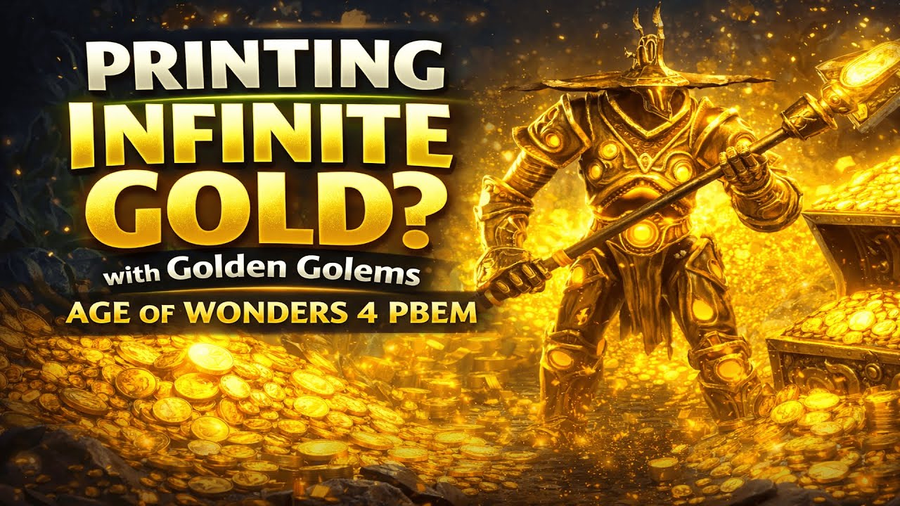 Printing Infinite Gold with Golden Golems | Age of Wonders 4 PBEM