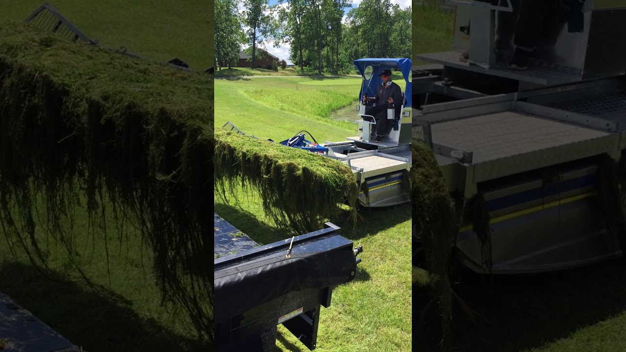 Mobietrac Aquatic weed harvesting with Weeds B Gone