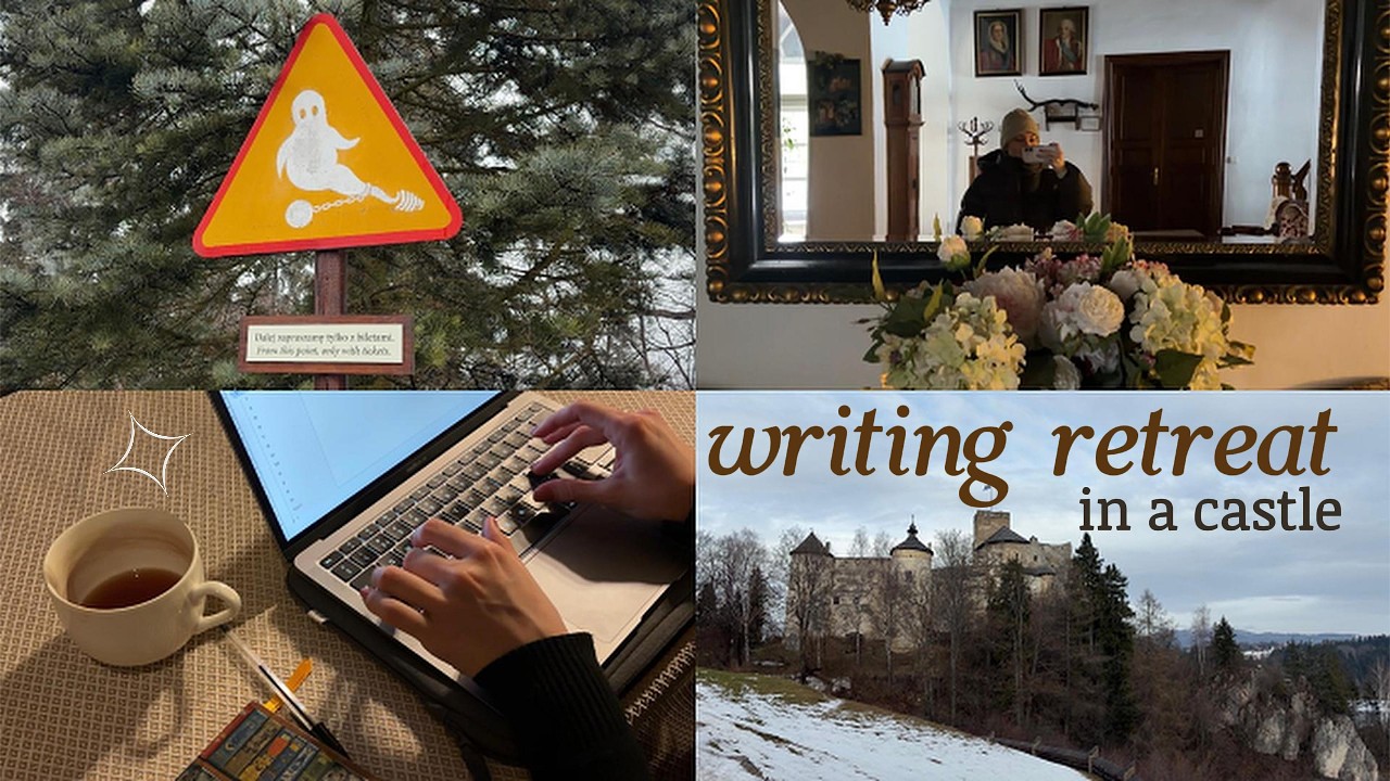 WRITING VLOG: retreat in a castle in the mountains, working on my book and journaling🏰