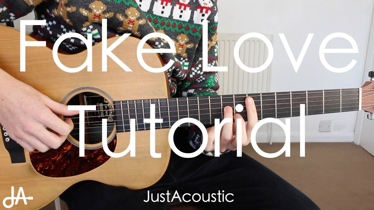 How To Play: Fake Love - Drake (Guitar Tutorial Lesson)