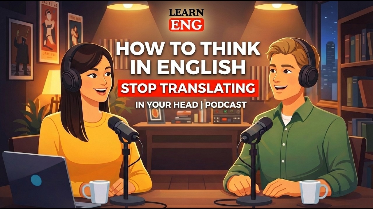 How to Think is English, Stop Translating in your head | Podcast | LearnEng