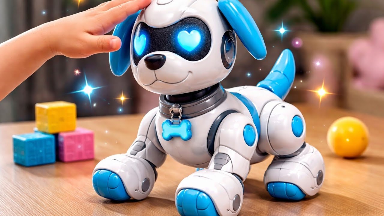 Smart Robot Dog Toy 🐶 #RobotDog #FacelessUnboxing #RobotDogToy#SmartToy #InteractiveToy  #TechToys