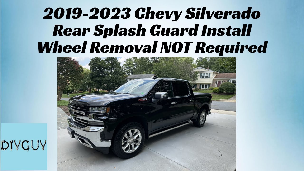 2019-2023 Chevy Silverado - OEM Rear Splash guards Installation - WITHOUT tire removal
