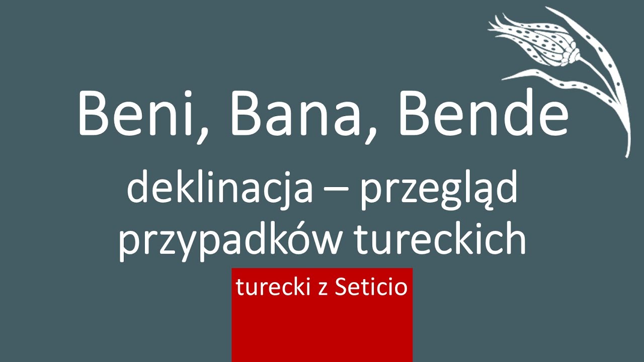 25. Odmiana przez przypadki, deklinacja po turecku - Turecki z Seticio - Lekcja 25