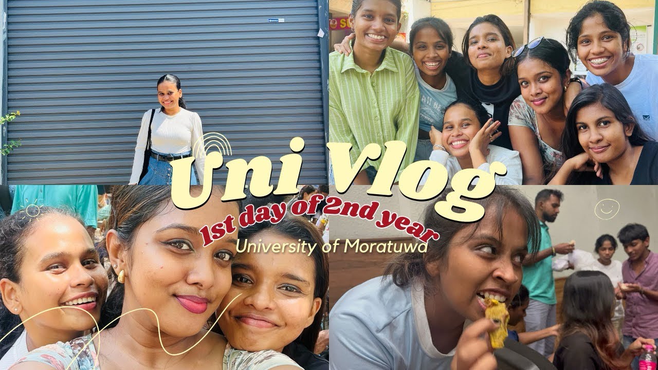 1st day of 2nd Year ❤️😇| University of Moratuwa | Uni Vlog 🍂📸