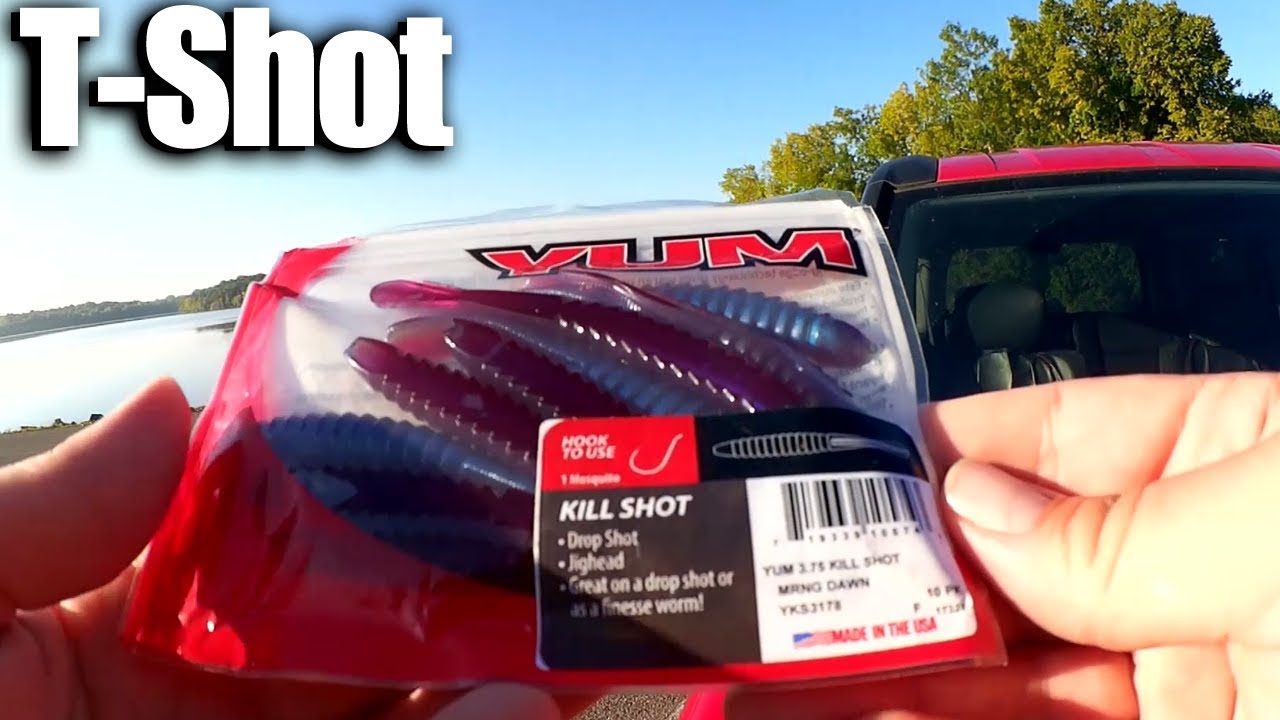 Texas Rigged Drop Shot Baits and Small Craws - Fall Bass Fishing