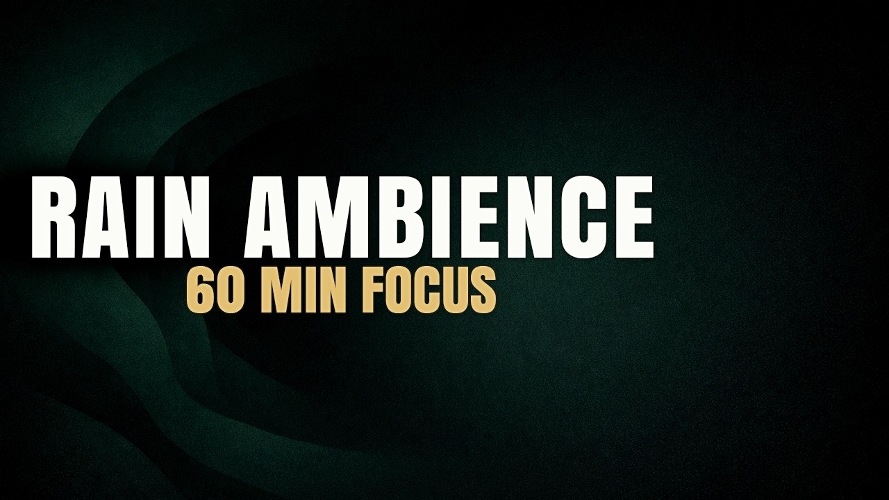 1 Hour Study Music with Gentle Rain Ambience