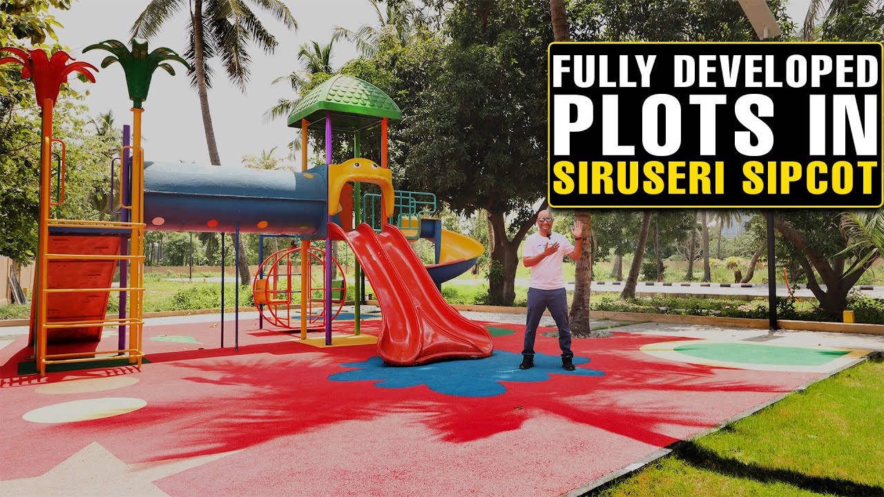 #1424 Plots in Siruseri SIPCOT | 200 Mtrs from OMR | Plug and Play  Concept | Colored Concrete Road