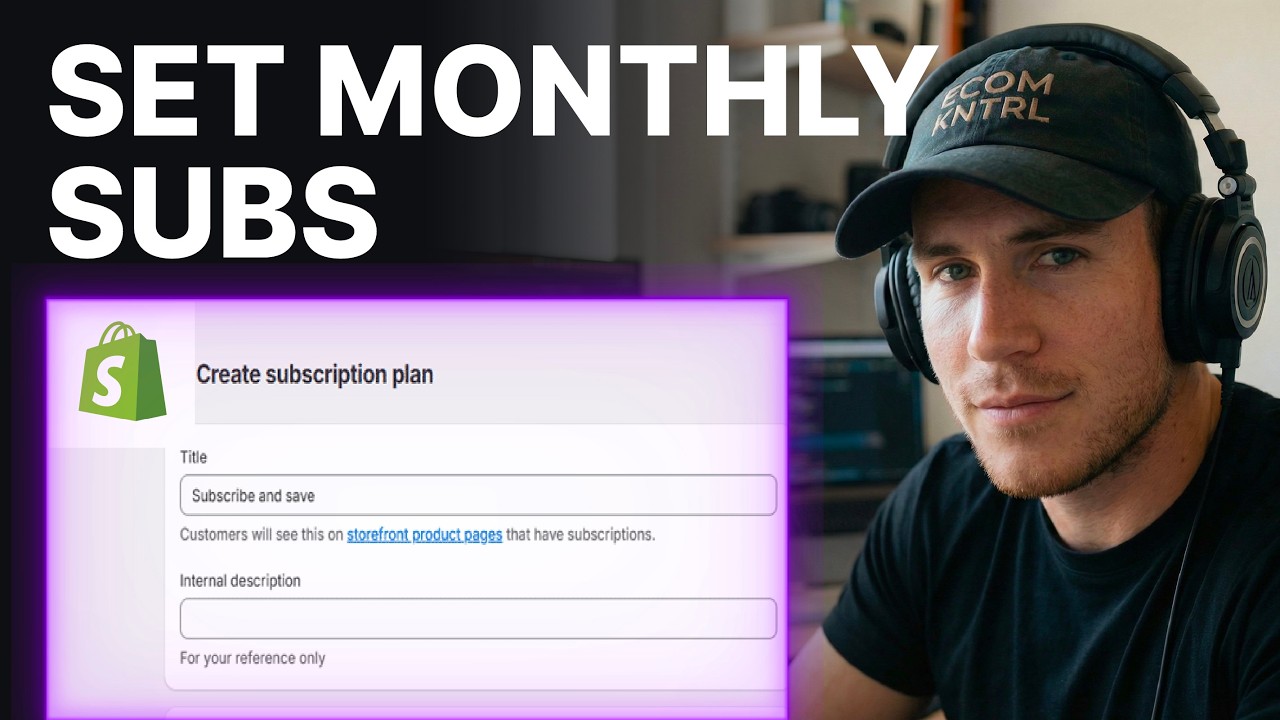 How To Set Up Monthly Subscriptions On Shopify (2026) | Subscription Settings