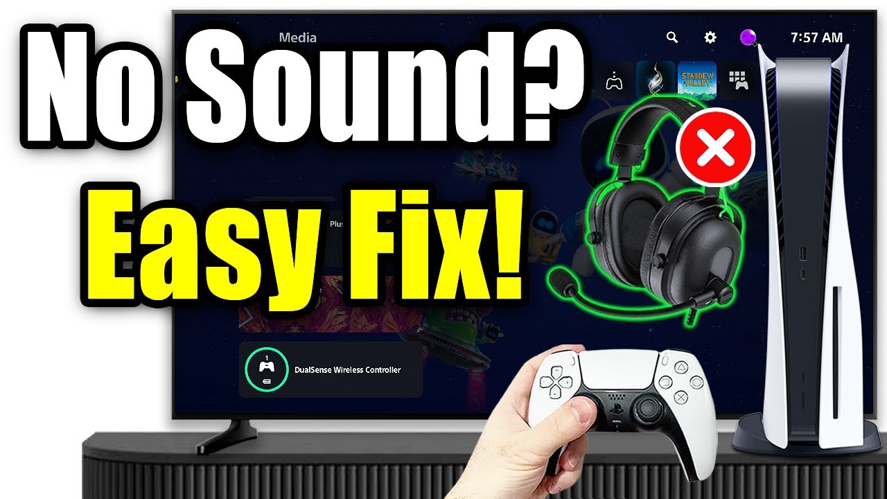 How To Fix No Sound Coming Through Headset on PS5 (Easy 2025 Guide!)